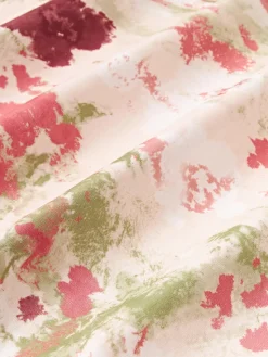Westwing Collection Funda nórdica de satén estampado Anthea