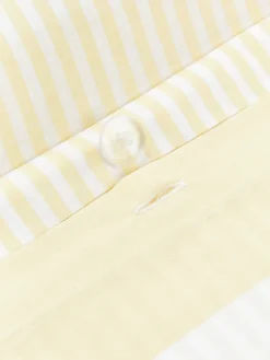 Westwing Collection Funda nórdica doble cara de algodón a rayas Lorena