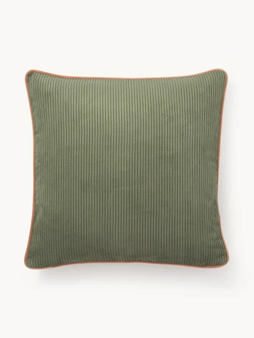 Westwing Collection Fundas de cojines de terciopelo texturizado Carter, 2 uds.^ Mantas|Cojines Decorativos