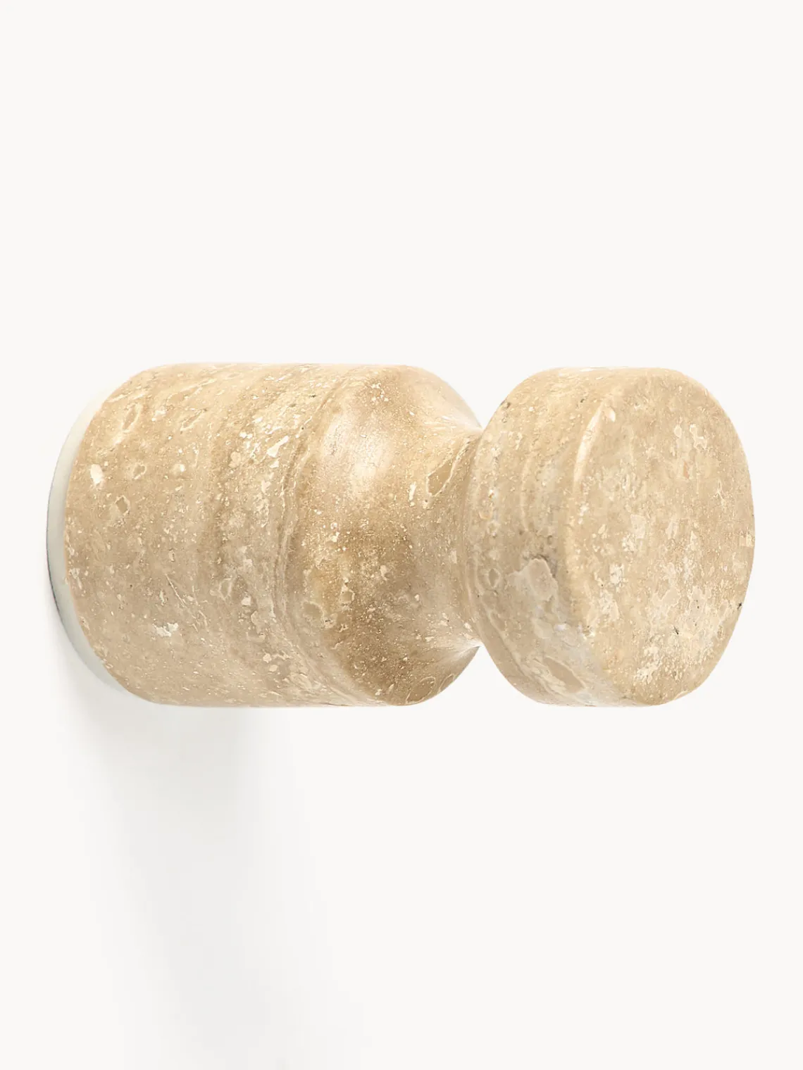 Westwing Collection Ganchos de pared de travertino Disa, 2 uds.^ Percheros De Pared