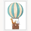 Any Image Impresión digital enmarcada Balloon^Niños Decoración Infantil