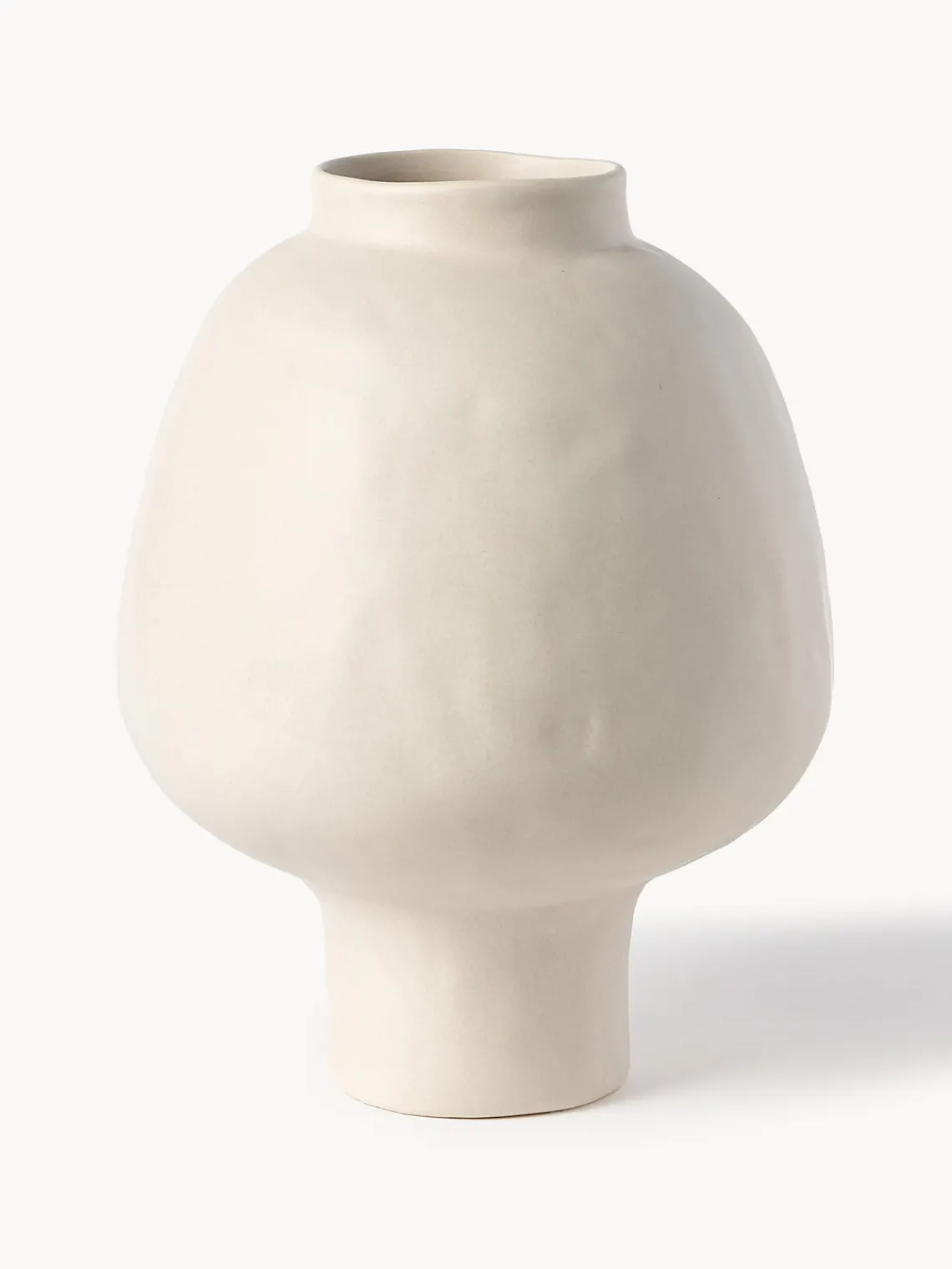 Westwing Collection Jarrón artesanal de diseño de gres Saki, 32 cm^ Jarrones|Jarrones