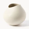 Westwing Collection Jarrón artesanal de gres Opium, 28 cm