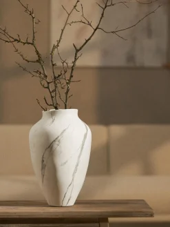 Westwing Collection Jarrón artesanal Latona, Al 41 cm
