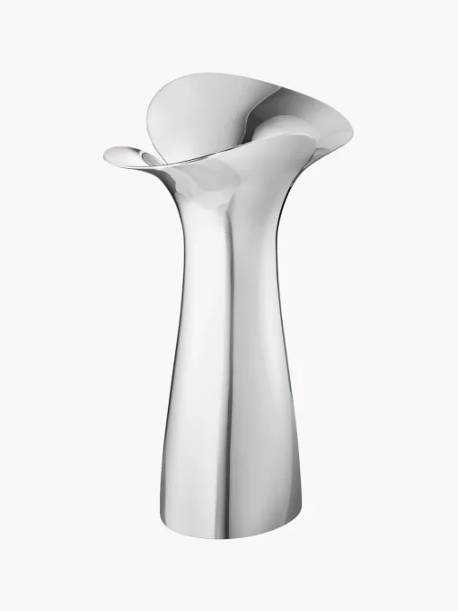 GEORG JENSEN Jarrón de acero inoxidable Bloom Botanica, 22 cm^ Jarrones|Decoración