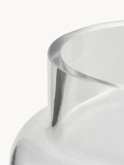 Westwing Collection Jarrón de cristal Lasse, 22 cm