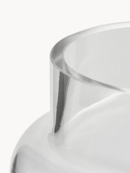 Westwing Collection Jarrón de cristal Lasse, 22 cm