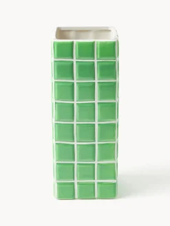 &k Amsterdam Jarrón de diseño Tile, 28 cm