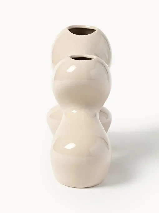 Westwing Collection Jarrón de gres Madhuri, 25 cm
