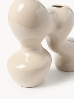 Westwing Collection Jarrón de gres Madhuri, 25 cm