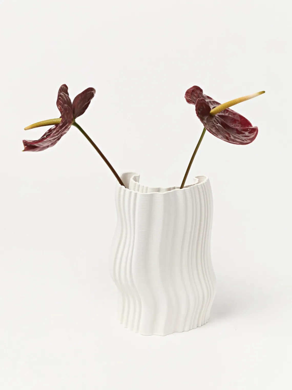 Ferm Living Jarrón de gres Moire, 30 cm^ Jarrones|Jarrones