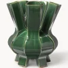 POLSPOTTEN Jarrón de porcelana de diseño Puyi, Al 34 cm