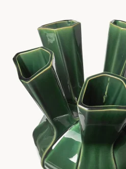 POLSPOTTEN Jarrón de porcelana de diseño Puyi, Al 34 cm