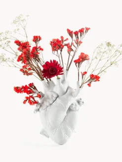 SELETTI Jarrón de porcelana Love, Al 25 cm^ Jarrones|Jarrones