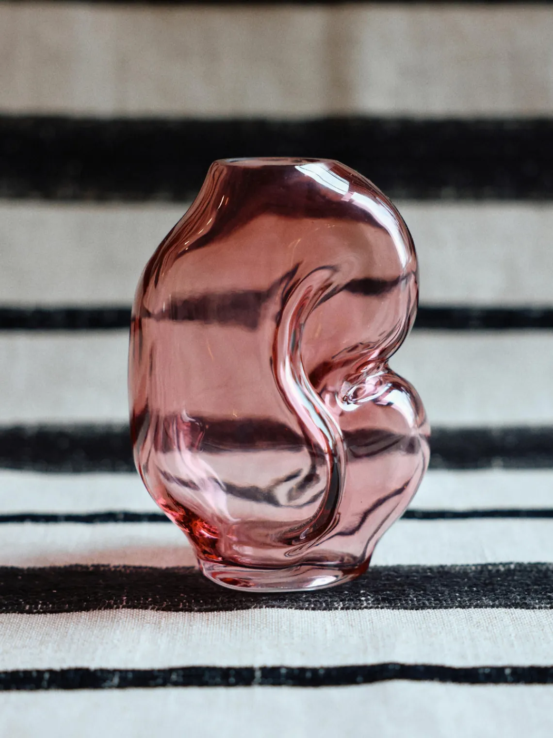 HKLIVING Jarrón de vidrio artesanal Gleam, 18 cm^ Jarrones|Jarrones