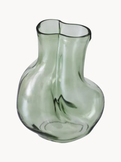 HKLIVING Jarrón de vidrio artesanal Gleam, 22 cm^ Jarrones|Jarrones