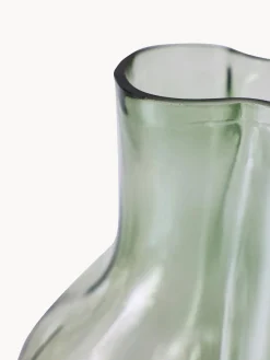 HKLIVING Jarrón de vidrio artesanal Gleam, 22 cm^ Jarrones|Jarrones