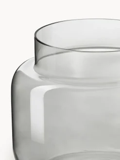 Westwing Collection Jarrón de vidrio Lasse, 14 cm