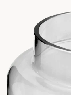 Westwing Collection Jarrón de vidrio Lasse, 14 cm