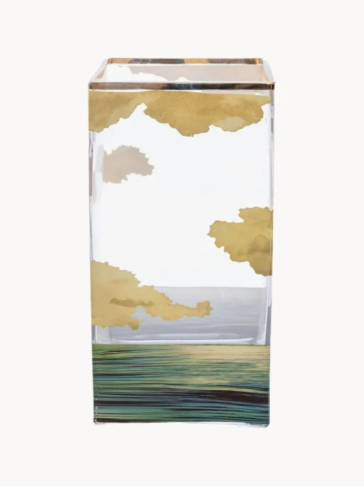 SELETTI Jarrón de vidrio , 30 cm^ Jarrones|Jarrones
