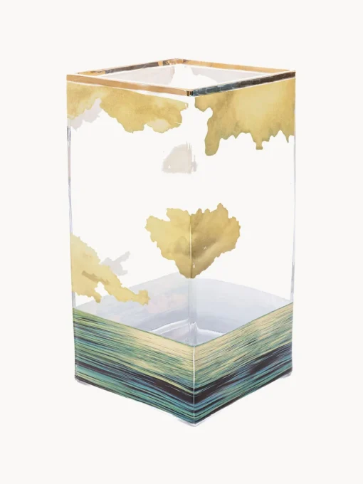 SELETTI Jarrón de vidrio , 30 cm^ Jarrones|Jarrones