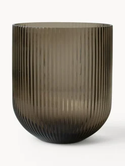 DBKD Jarrón de vidrio Simple Stripe, 22 cm^ Jarrones|Jarrones