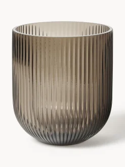 DBKD Jarrón de vidrio Simple Stripe, 18 cm