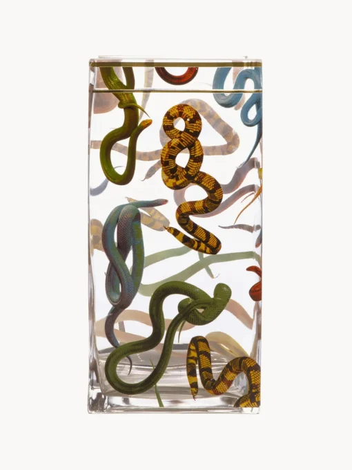 SELETTI Jarrón de vidrio , 30 cm