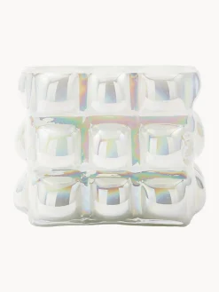 POLSPOTTEN Jarrón de vidrio soplado Bubble, 18 cm^ Jarrones|Jarrones