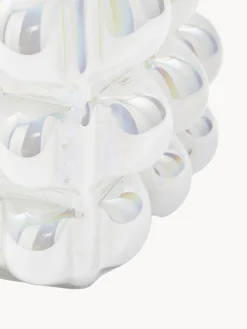 POLSPOTTEN Jarrón de vidrio soplado Bubble, 18 cm^ Jarrones|Jarrones