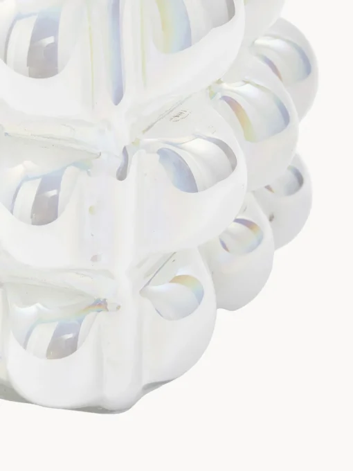 POLSPOTTEN Jarrón de vidrio soplado Bubble, 18 cm^ Jarrones|Jarrones