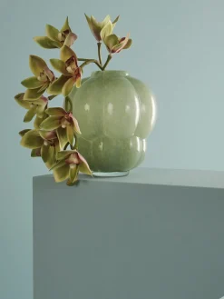 AYTM Jarrón de vidrio soplado Uva, 22 cm