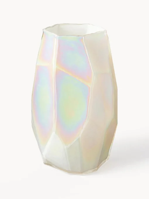 POLSPOTTEN Jarrón ridiscente de diseño Luster, 41 cm