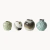 HKLIVING Jarrones artesanales 70's, 4 uds.^ Jarrones|Jarrones