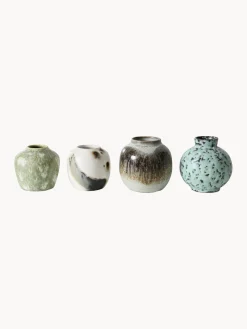 HKLIVING Jarrones artesanales 70's, 4 uds.^ Jarrones|Jarrones