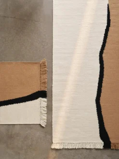 Ferm Living Kilim corredor artesanal de lana con flecos Soil^ Alfombras De Pasillo|Alfombras De Pasillo
