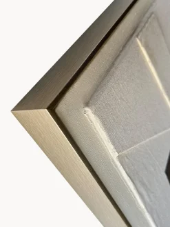 Agave Lienzo pintado a mano con marco Brown Shapes