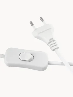 Bloomingville Lámpara de mesa de diseño grande con pantalla de lino Epigaea