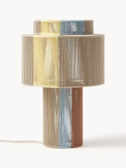 Westwing Collection Lámpara de mesa de lino Lace