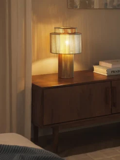 Westwing Collection Lámpara de mesa de lino Lace