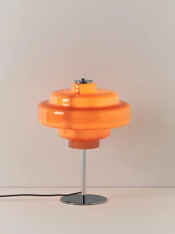 Westwing Collection Lámpara de mesa de vidrio Millie