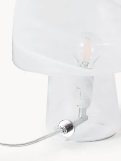 Westwing Collection Lámpara de mesa en look mármol Talia, tamaños diferentes