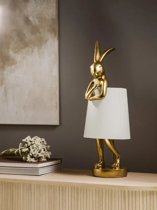 Kare Design Lámpara de mesa grande de diseño Rabbit