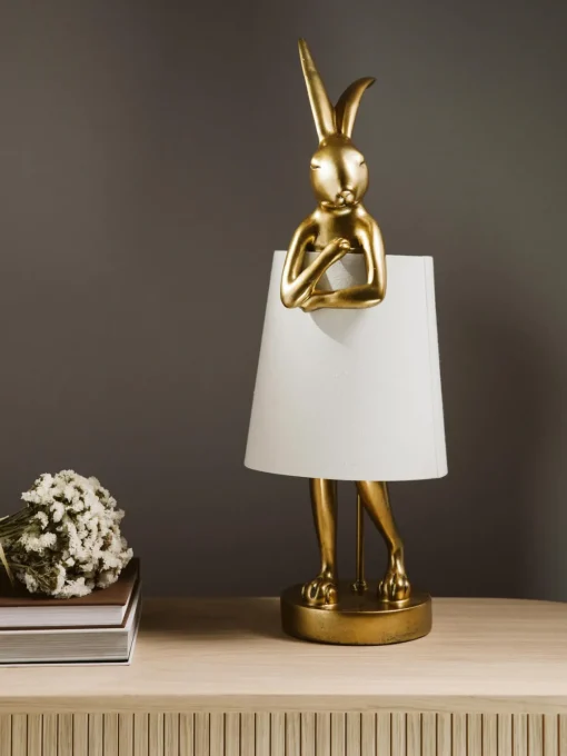 Kare Design Lámpara de mesa grande de diseño Rabbit