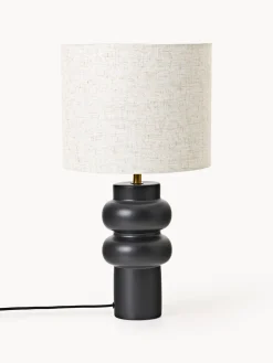 Westwing Collection Lámpara de mesa grande de cerámica Christine