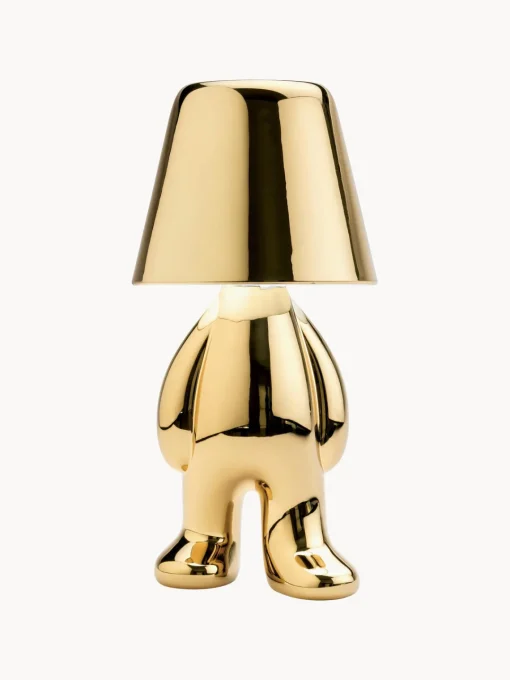 Qeeboo Lámpara de mesa LED pequeña regulable Golden Brothers Tom^ Lámparas De Mesa|Lámparas De Techo