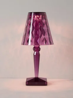 Kartell Lámpara de mesa LED regulable Big Battery, Al 37 cm^ Lámparas De Mesa De Exterior|Lámparas De Mesa De Exterior