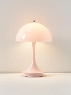 Louis Poulsen Lámpara de mesa LED regulable Panthella de diseño Verner Panton, 24 cm, portátil