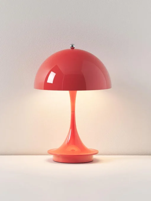 Louis Poulsen Lámpara de mesa LED regulable Panthella de diseño Verner Panton, 24 cm, portátil^ Lámparas De Mesa|Lámparas De Techo