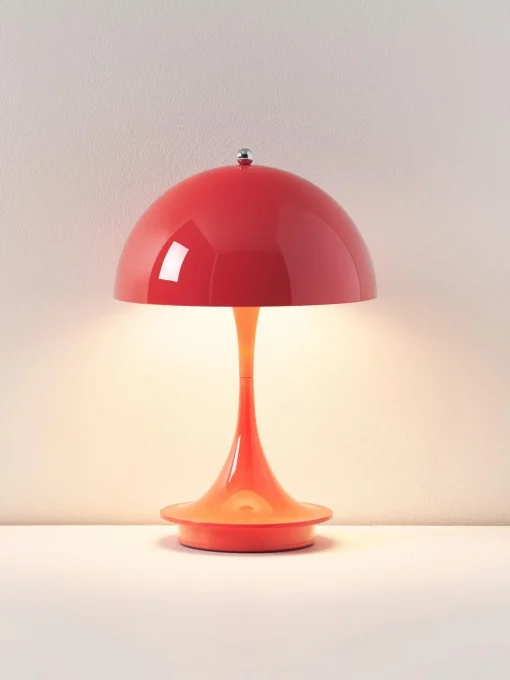 Louis Poulsen Lámpara de mesa LED regulable Panthella de diseño Verner Panton, 24 cm, portátil^ Lámparas De Mesa|Lámparas De Techo